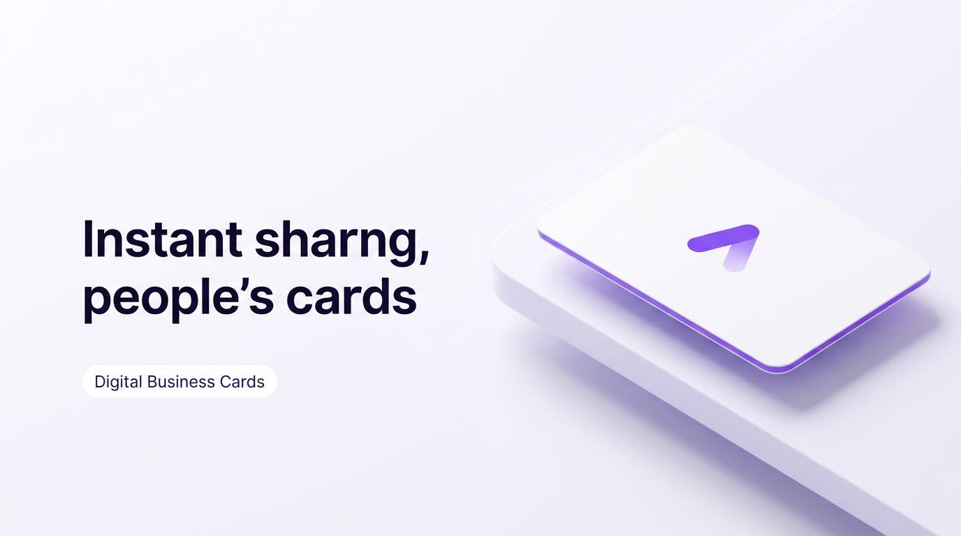 بطاقات الأعمال الرقمية: شارك معلومات اتصالك فوراً