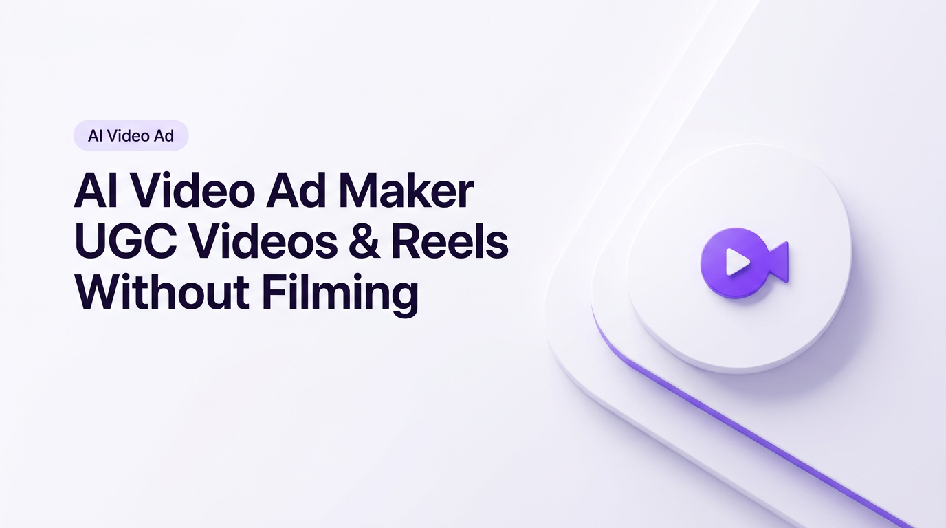 مولد فيديوهات إعلانية بالذكاء الاصطناعي: أنشئ ريلز وفيديوهات UGC بدون تصوير
