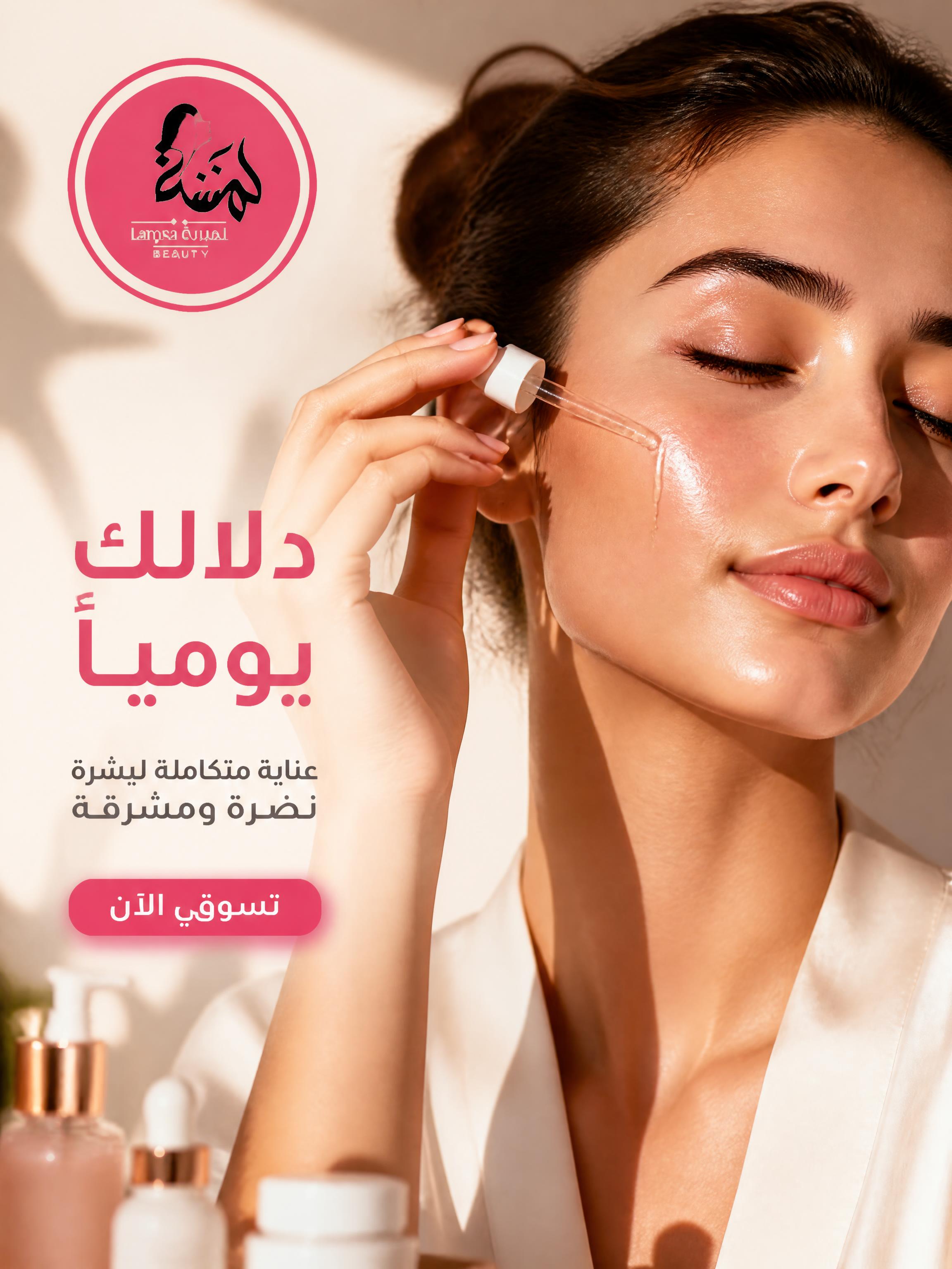 تصميم كاروسيل لـ لمسة بيوتي من Adly AI
